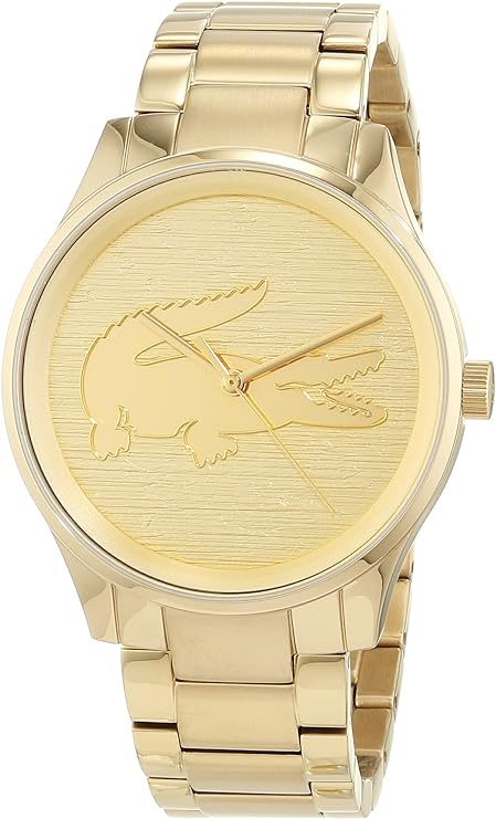 Lacoste Unisex 2001016 Victoria Gold Quartz Watch 38mm MSRP $255 NEW