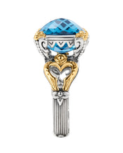 Load image into Gallery viewer, Konstantino Anthos Sterling Silver 18k Yellow Gold &amp; Spinel Ring DMK2157-478 S7
