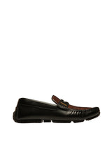 Load image into Gallery viewer, Bally Patrik 6300431 Men&#39;s Multibrown &amp; Black Buffalo Leather Drivers Size 10 MSRP $770
