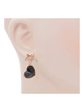 Load image into Gallery viewer, Baccarat 2812901 Etoile Mon Coeur Vermeil Gold Plated Crystal Earrings MSRP $840
