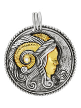 Load image into Gallery viewer, Konstantino Aries Carved Zodiac Pendant with Diamond and Chain MEKJ628-109 MSRP $1365
