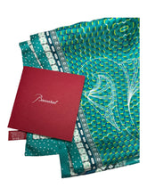 Load image into Gallery viewer, Baccarat 2810215 Ladies Louxor Twillsilk Maxi Tie Green Scarf MSRP $290
