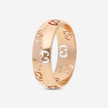Load image into Gallery viewer, Gucci Icon 18K Rose Gold Band Ring YBC804335002013 Size 6.5 MSRP $1,850
