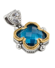 Load image into Gallery viewer, Konstantino Anthos Sterling Silver 18k Gold Spinel Sapphire Pendant MEMK5249-641
