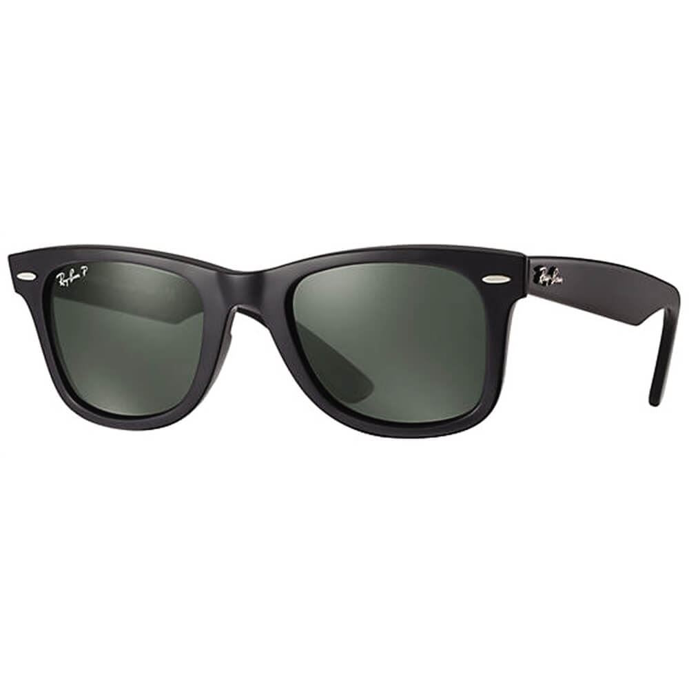 NEW RAY-BAN Men's Wayfarer Classic Black Polarized Sunglasses RB2140 901/58 $176