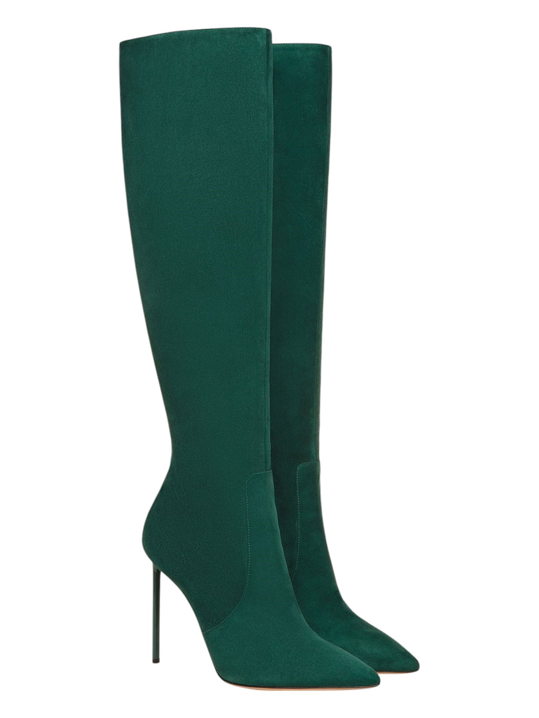 Bally Barbra 6304225 Women's Deep Emerald Knee High Leather Boots Size 8.5 MSRP $1850