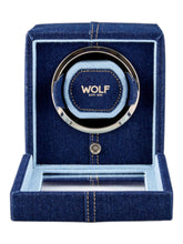 Load image into Gallery viewer, Wolf 1834 Cub Single Watch Winder w/ Cover Denim - 461132
