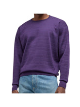 Load image into Gallery viewer, Bally 6305457 Men's Pointelle Orchid Wool Sweater MSRP $945
