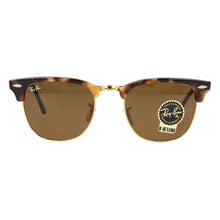 Load image into Gallery viewer, Ray-Ban RB3016 1160 Clubmaster Polished Havana B-15 Brown Sunglasses 51-21-145

