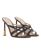 Load image into Gallery viewer, Bally Carolyn 6304289 Black Strappy Slip On Leahter Sandals MSRP $1200
