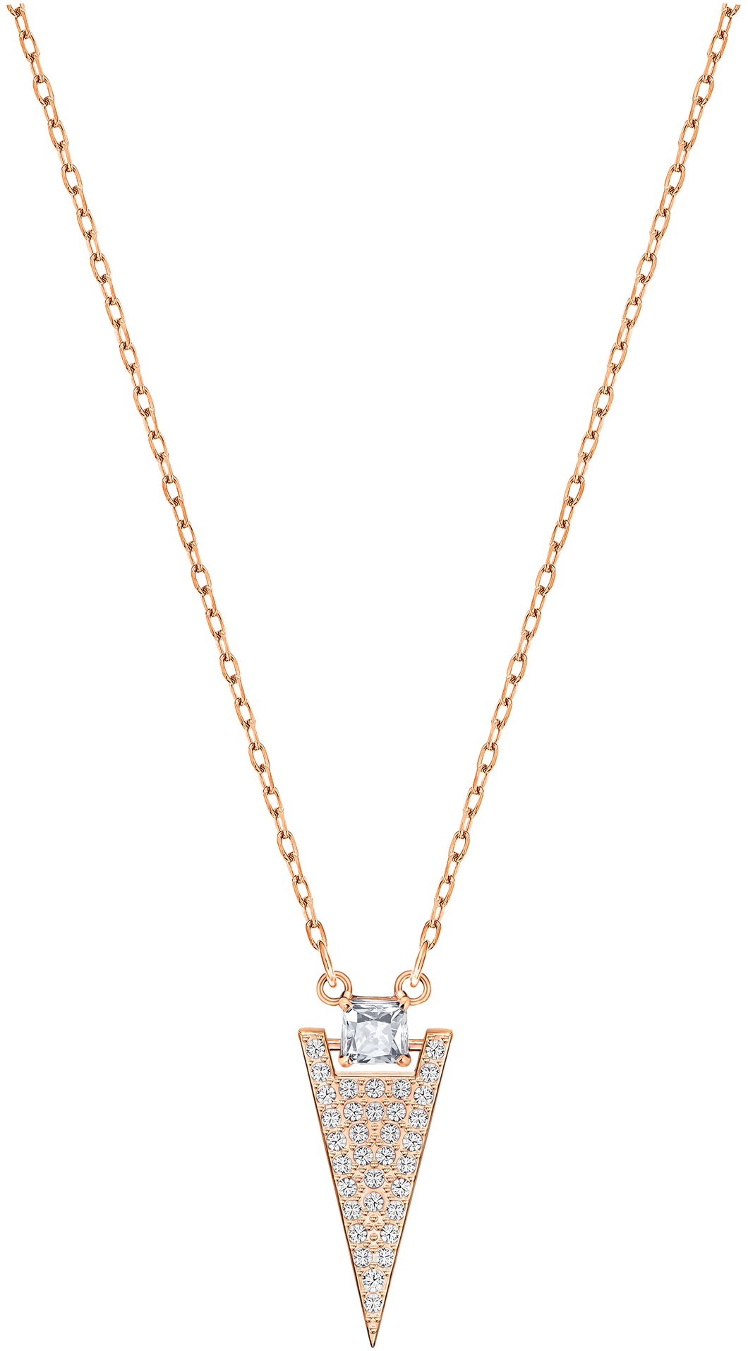 Swarovski Funk 5241276 Rose Gold Plated & Crystal Pendant Necklace MSRP $99