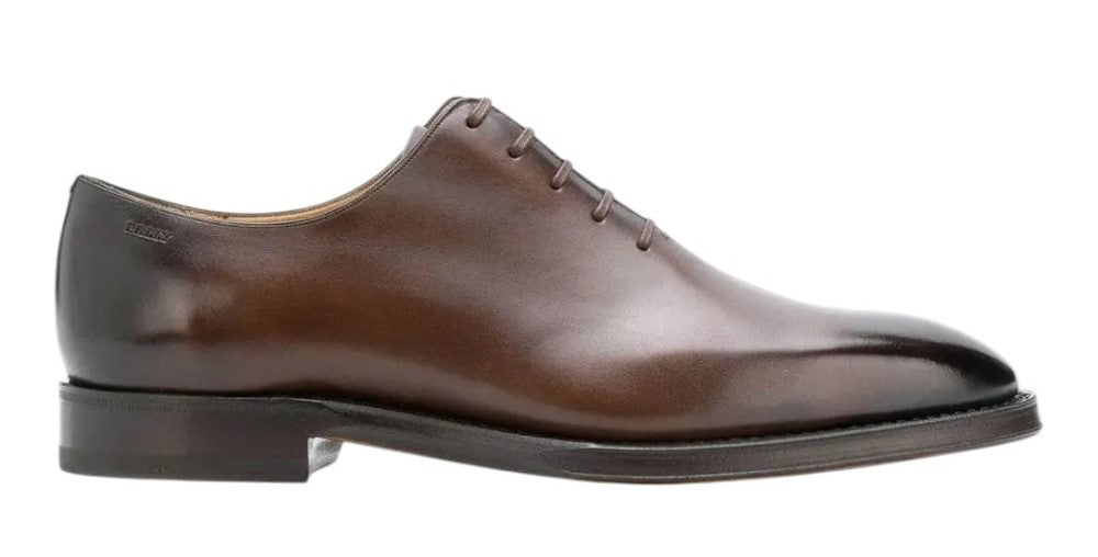 Bally Scolder 6231480 Men s Brown Calf Shiny Leather Oxford Shoes MSRP AuthenticDeals