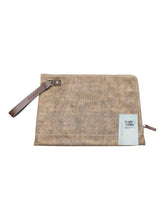 Load image into Gallery viewer, Salvatore Ferragamo 629960 Gancini Logo-Embossed Clutch Bag/Pouch Taupe MSRP$950
