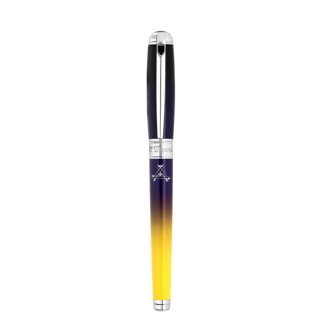 S T Dupont 410135L Montecristo la Nuit Blue Fountain Pen MSRP $1800