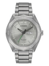 Load image into Gallery viewer, Citizen Eco-Drive Brycen AW0060-54A Titanium Silver 10ATM 44mm Watch MSRP$375
