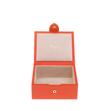 Load image into Gallery viewer, Rapport London Sussex Leather Jewelry &amp; Accessory Box in Orange - F176
