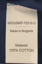 Load image into Gallery viewer, Bally 6233735 Men&#39;s Navy Blue 100% Cotton Striped Logo T-Shirt MSRP $300
