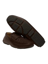 Load image into Gallery viewer, Bally Pilos 6303274 Men's Ebano Leather Driving Loafers MSRP $740
