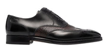Load image into Gallery viewer, Bally Scalibur 6300437 Men&#39;s Black/Multibrown Plain Leather Oxford Shoes MSRP $1412
