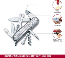Load image into Gallery viewer, Victorinox Climber Silver Tech 91mm 14 Function Pocket Knife | 1.3703.T7B1
