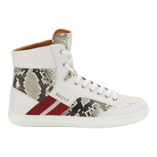 Load image into Gallery viewer, Bally Oldani Men&#39;s 6240612 White High-Top Leather Sneakers MSRP $600 NEW
