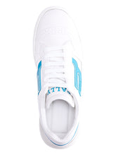 Load image into Gallery viewer, Bally Triumph 6302114 Men's White/Tide Leather Sneakers MSRP $600
