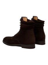 Load image into Gallery viewer, Bally Stensy-R 6308908 Men's Ebano Suede Leather Boots MSRP $1550
