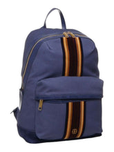 Load image into Gallery viewer, Bally 6304611 Treckk Marine Fabric &amp; Leather Backpack MSRP $1570
