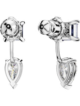 Load image into Gallery viewer, Swarovski Mesmera 5665767 Blue and Clear Mixed-Cut Stones Earrings MSRP $99
