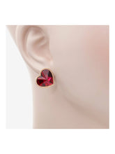 Load image into Gallery viewer, Baccarat 2813113 Etoile Mon Coeur Vermeil Gold Red Crystal Earrings MSRP$540
