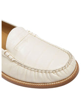 Load image into Gallery viewer, Bally Reian 6304676 Men&#39;s Bone Embossed-Crocodile Leather Loafers MSRP $690
