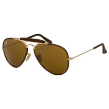 Load image into Gallery viewer, Ray-Ban RB3422Q 9041 Aviator Craft Polished Brown B-15 Sunglasses 58-14-135
