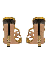 Load image into Gallery viewer, Bally Carolyn 6304290 Giallo Strappy Slip On Leahter Sandals MSRP $1200
