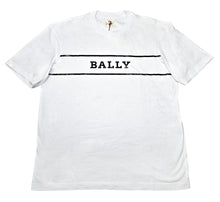 Load image into Gallery viewer, Bally 6234333 Men&#39;s White Cotton Printed Logo T-Shirt Size Large
