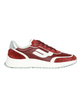 Load image into Gallery viewer, Bally Demmy 6300601 Men&#39;s Heritage Red/White/Silver Leather Sneakers MSRP $630
