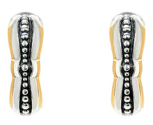 Load image into Gallery viewer, Konstantino Dome Sterling Silver &amp; 18K Gold Earrings SKKJ699-130 MSRP $990

