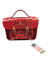 Load image into Gallery viewer, Cambridge Satchel MINNA1523MPG The Mini Red Leather CrossBody Bag MSRP $265
