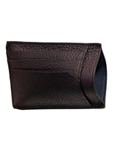 Load image into Gallery viewer, Bally Sink 6207992 Men&#39;s Merlot Business Card Holder Wallet Grained Leather MSRP $220
