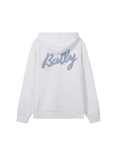 Load image into Gallery viewer, Bally 6303077 Men's Poolside Logo Drawstring Hoodie White Size M - MSRP $420
