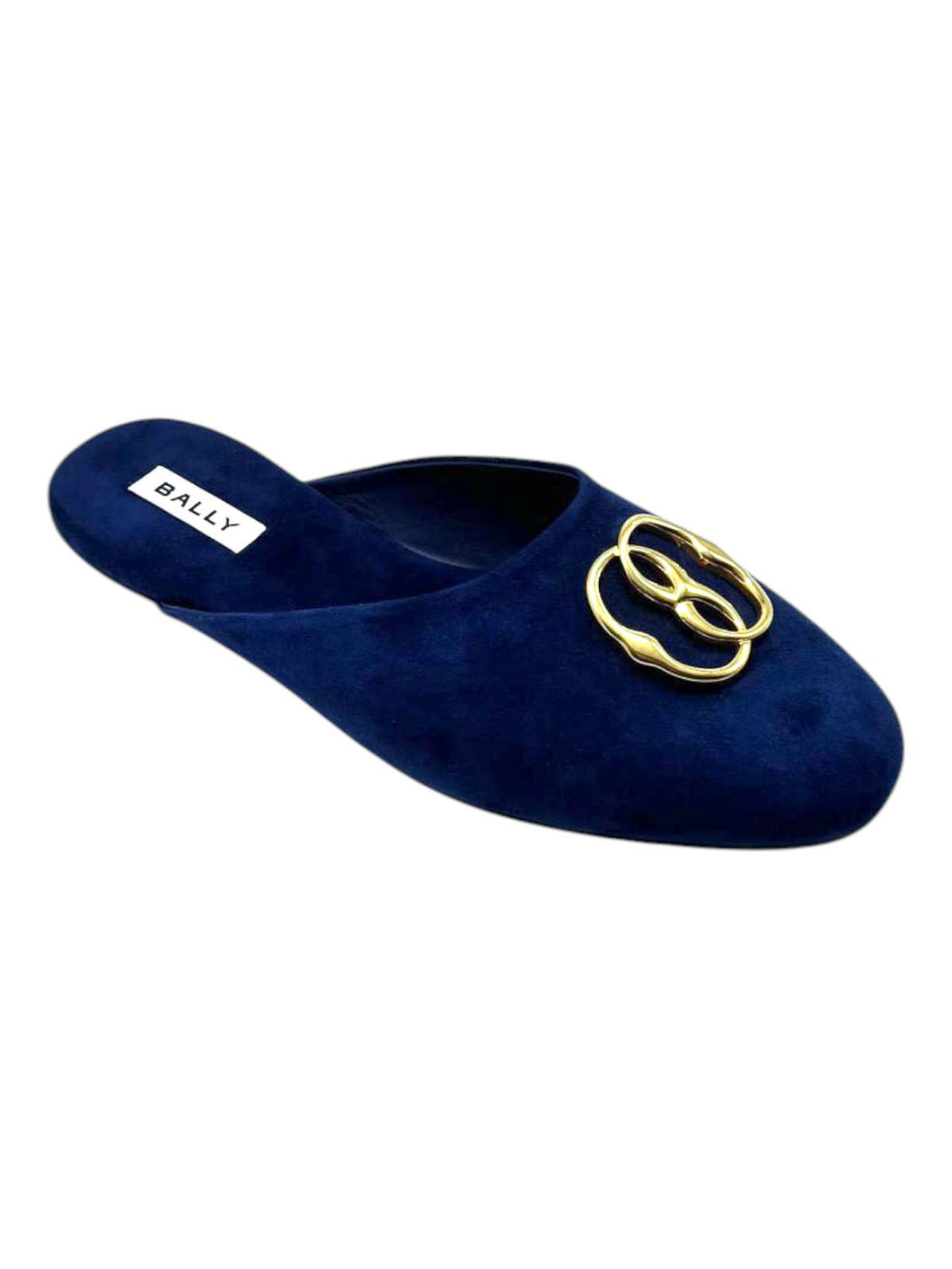 Bally Gylon 6303993 Men's Marine Suede Leather Slippers MSRP $750