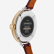 Load image into Gallery viewer, NEW SHINOLA Detroit Women&#39;s The Birdy S0120250578 Ivory Watch Gift Set MSRP $650
