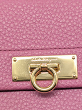 Load image into Gallery viewer, Salvatore Ferragamo Women's 627819 Pink Gancini Bifold Wallet MSRP $617
