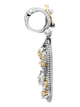 Load image into Gallery viewer, Konstantino Dome Silver,18k Gold Blue Spinel Pendant &amp; Chain MEKJ739-478 MSRP $860
