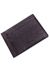 Load image into Gallery viewer, Bally Sink 6207992 Men&#39;s Merlot Business Card Holder Wallet Grained Leather MSRP $220
