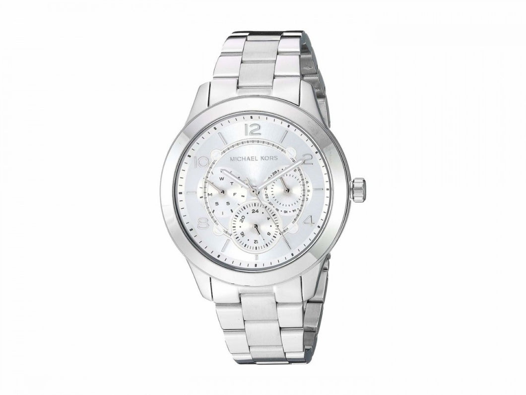 Michael Kors Runway MK3981 Women's Silver-Tone Quartz 38mm Watch MSRP $399