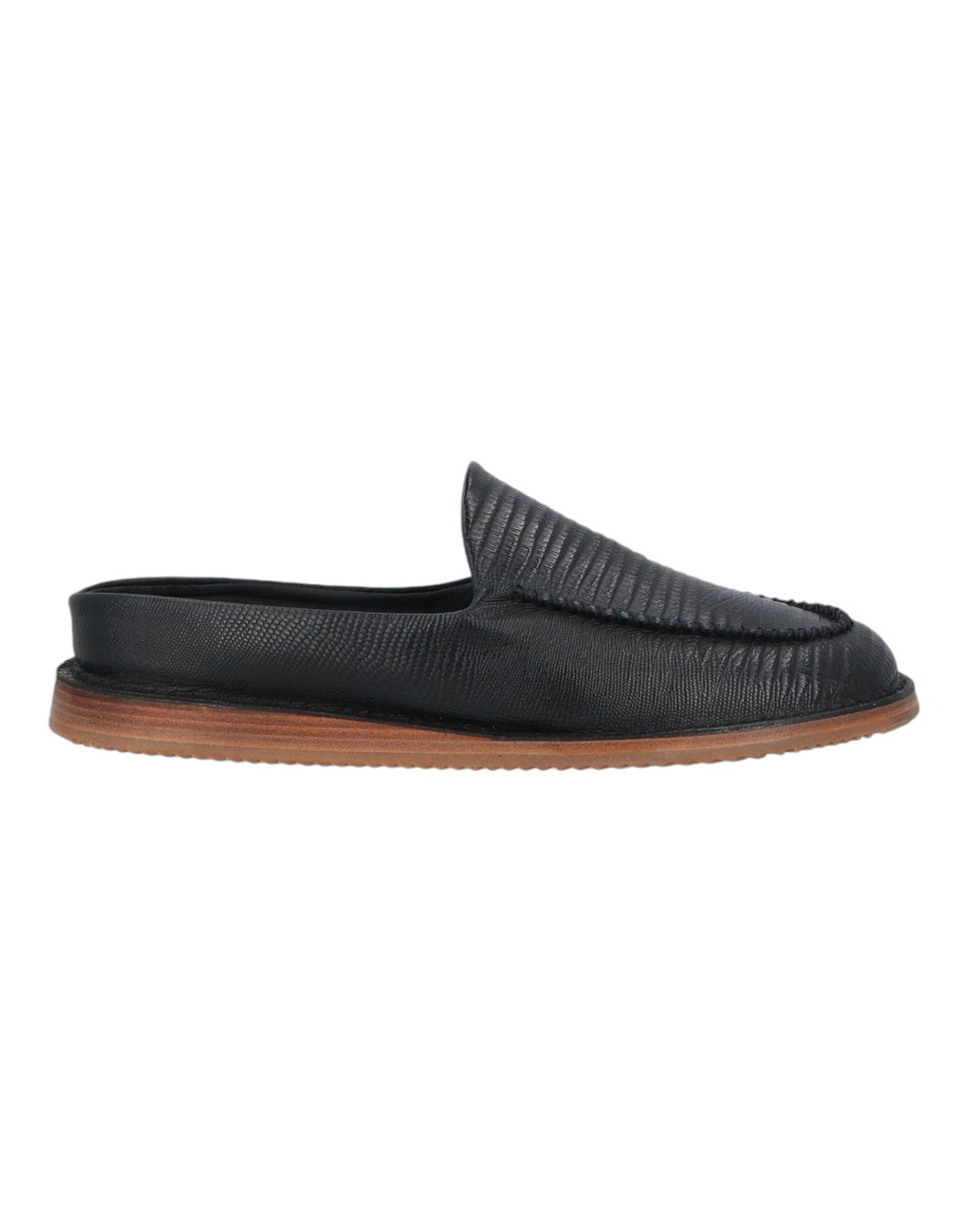 Bally Fosko 6303291 Black Calf Embossed Leather Mules & Clogs Size 13 MSRP $1130