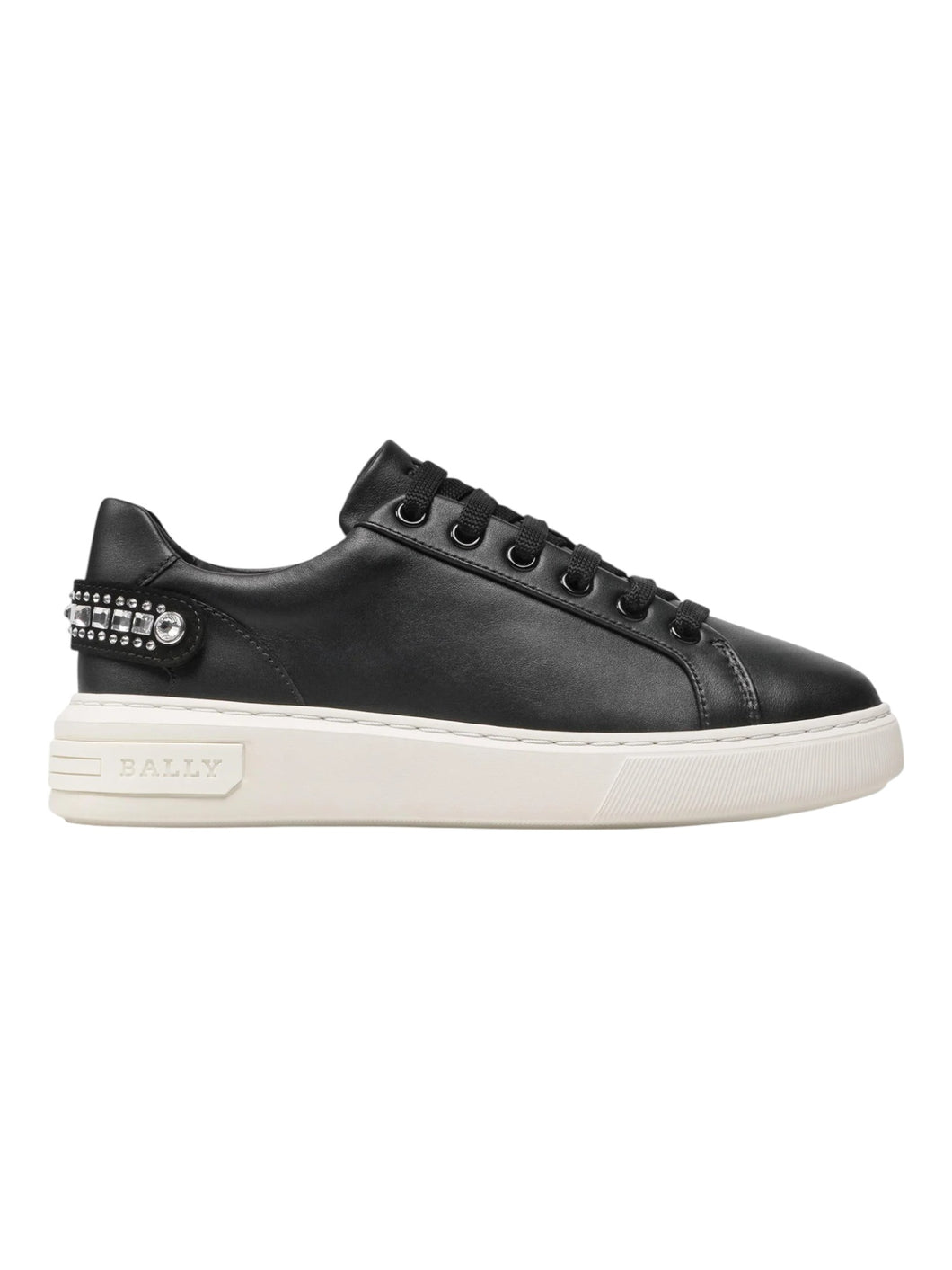 Bally Malya 6236583 Women's Black Calf Plain Sneakers Size 7.5 MSRP $586