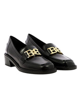 Load image into Gallery viewer, Bally Ellyane 6301289 Women&#39;s Black Leather Brushed Moccasins MSRP $790
