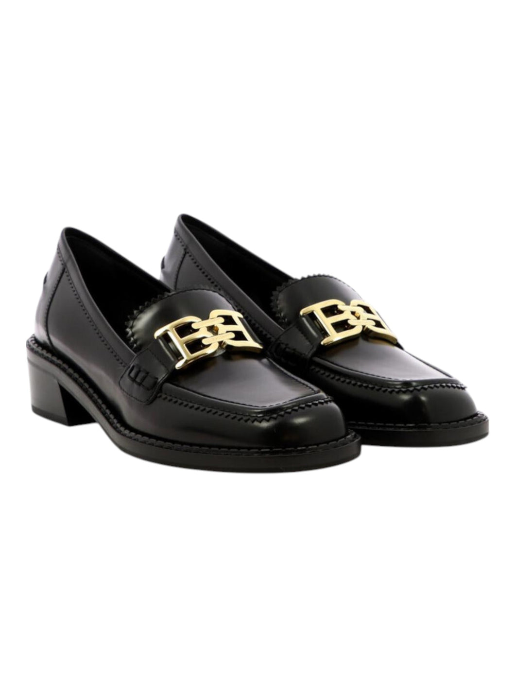 Bally Ellyane 6301289 Women's Black Leather Brushed Moccasins MSRP $790