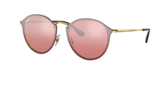 Load image into Gallery viewer, Ray-Ban RB3574N 001/E4 Blaze Round Polished Gold Pink Mirror 59-14-145
